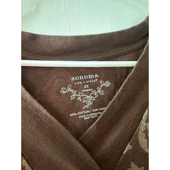 Sonoma Women’s size 2x-large brown blouse - Picture 4 of 5